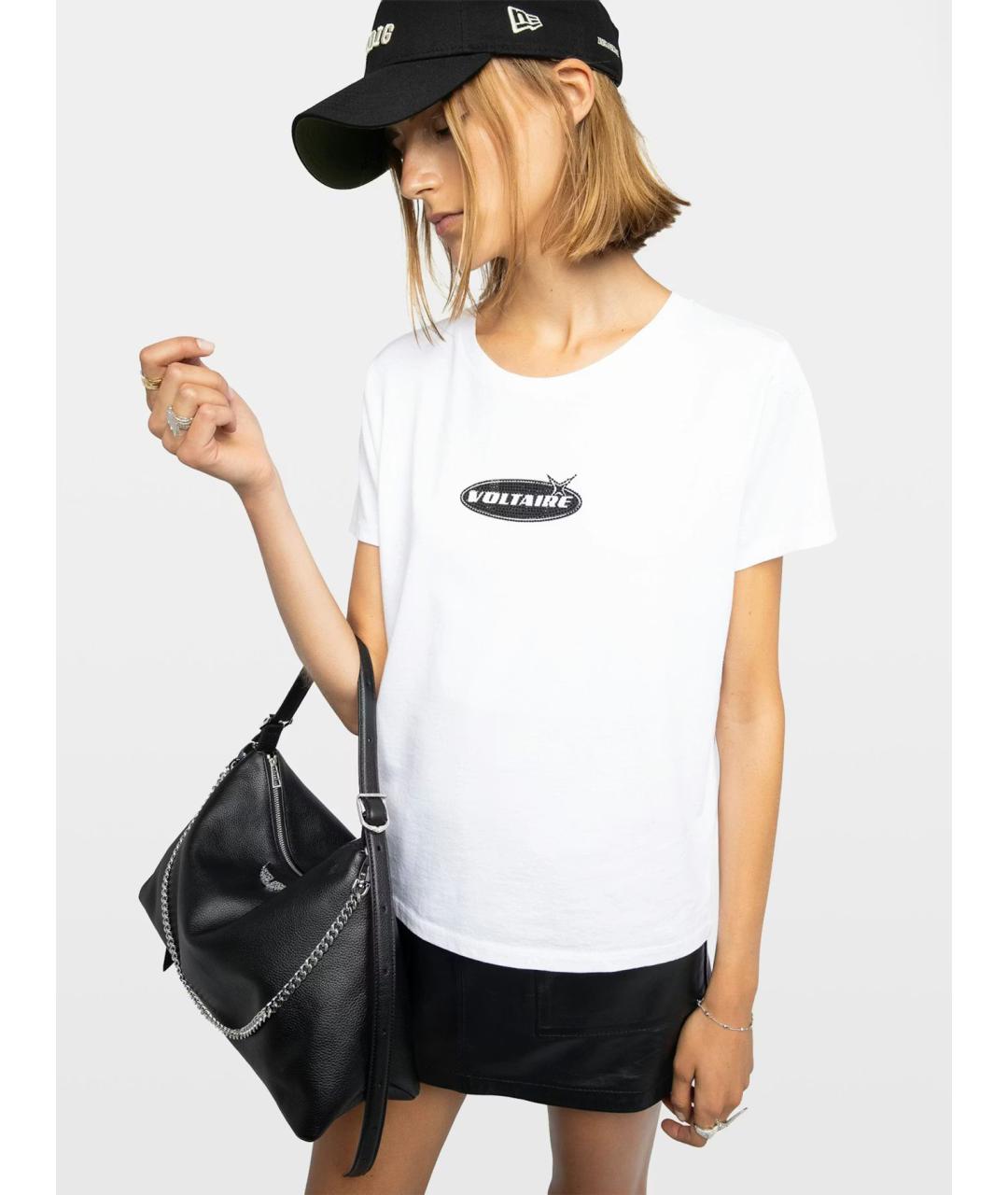 ZADIG & VOLTAIRE Белая хлопковая футболка, фото 5