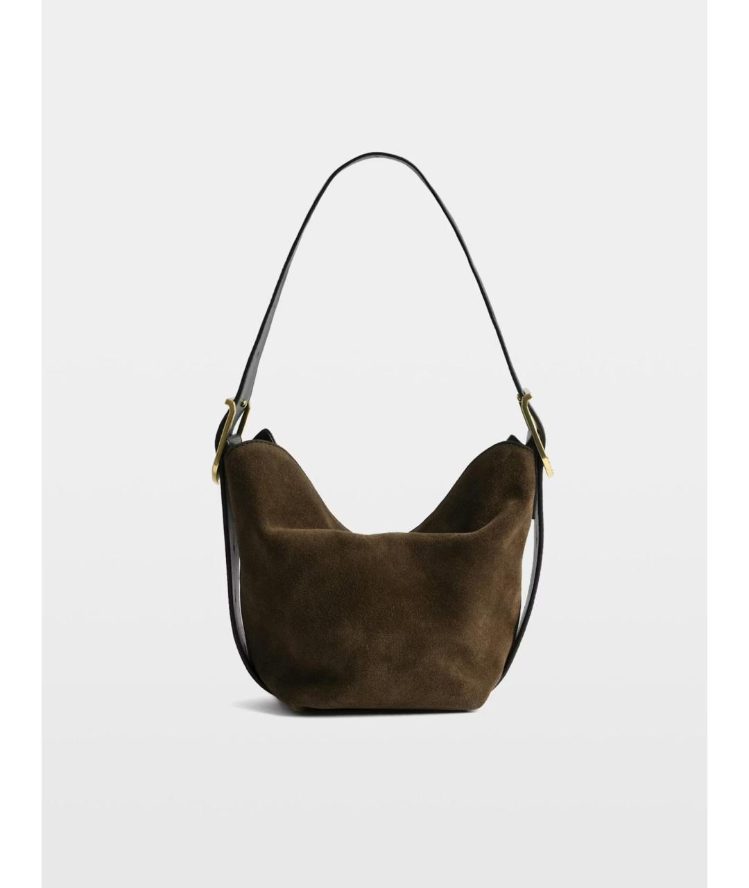 ZADIG & VOLTAIRE Коричневая кожаная сумка через плечо, фото 4