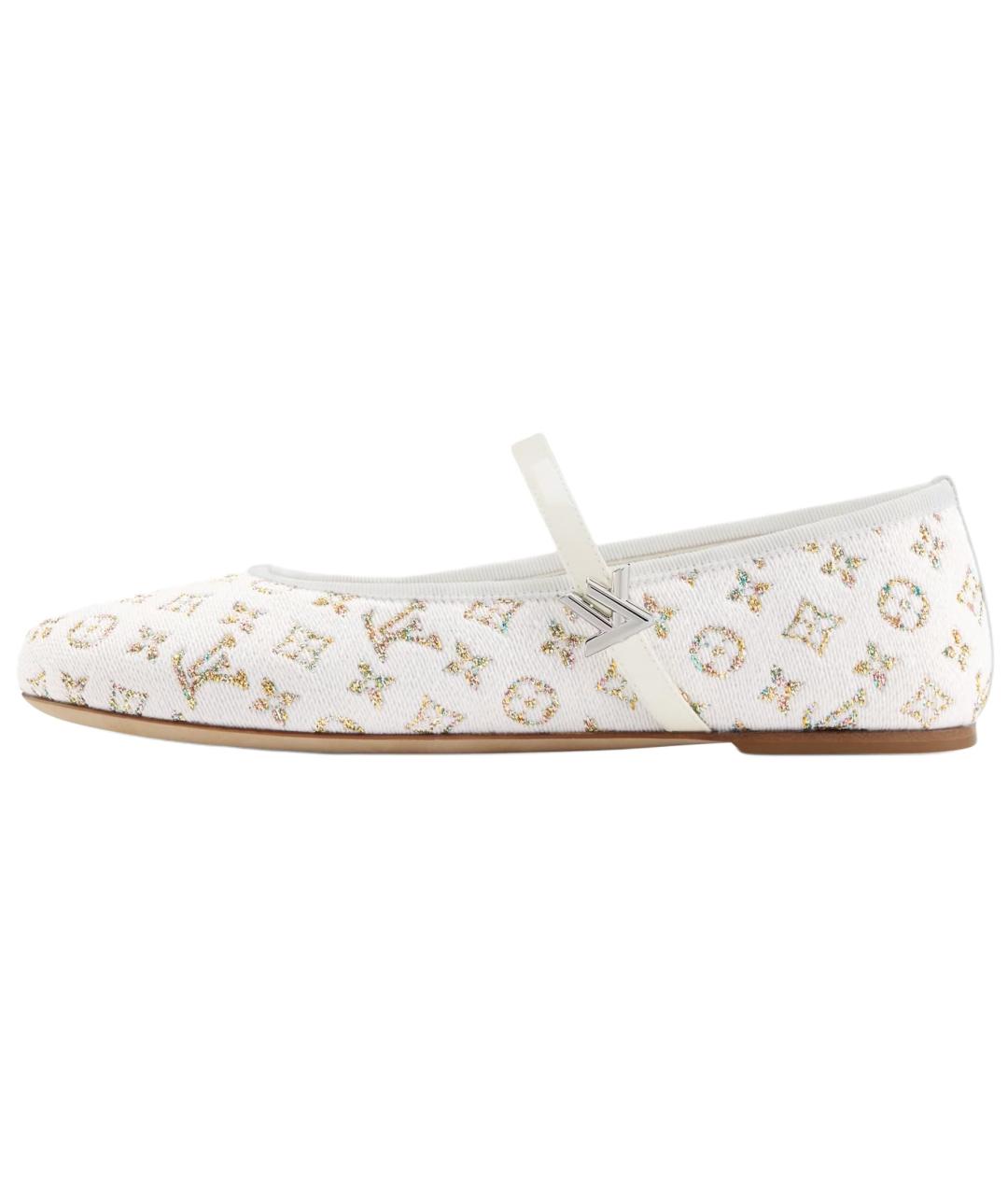 LOUIS VUITTON Белые балетки, фото 2