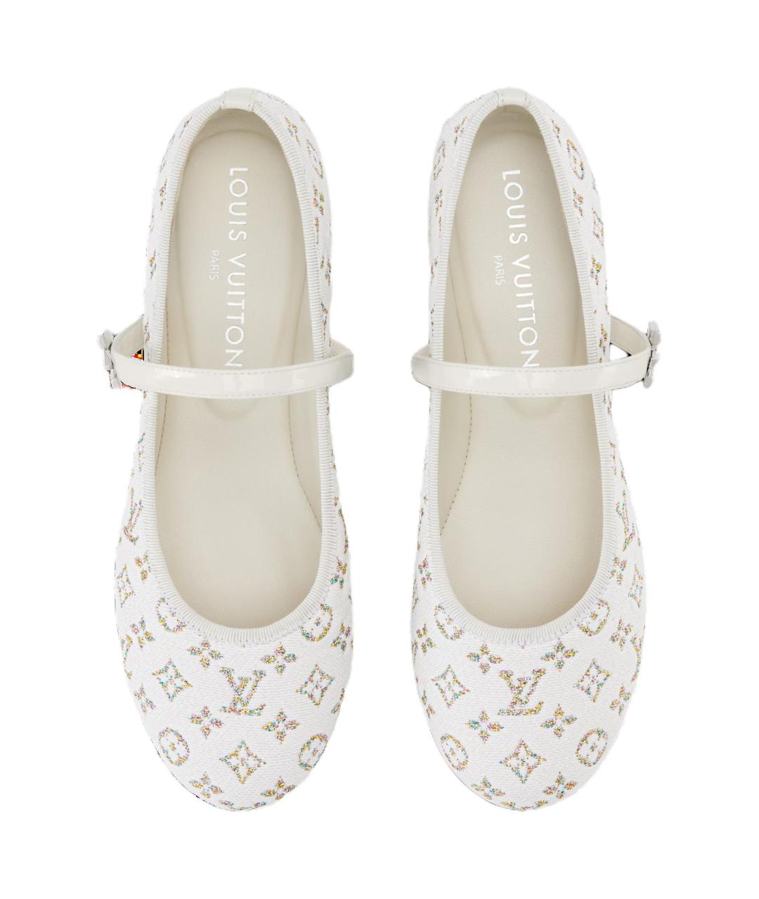 LOUIS VUITTON Белые балетки, фото 5