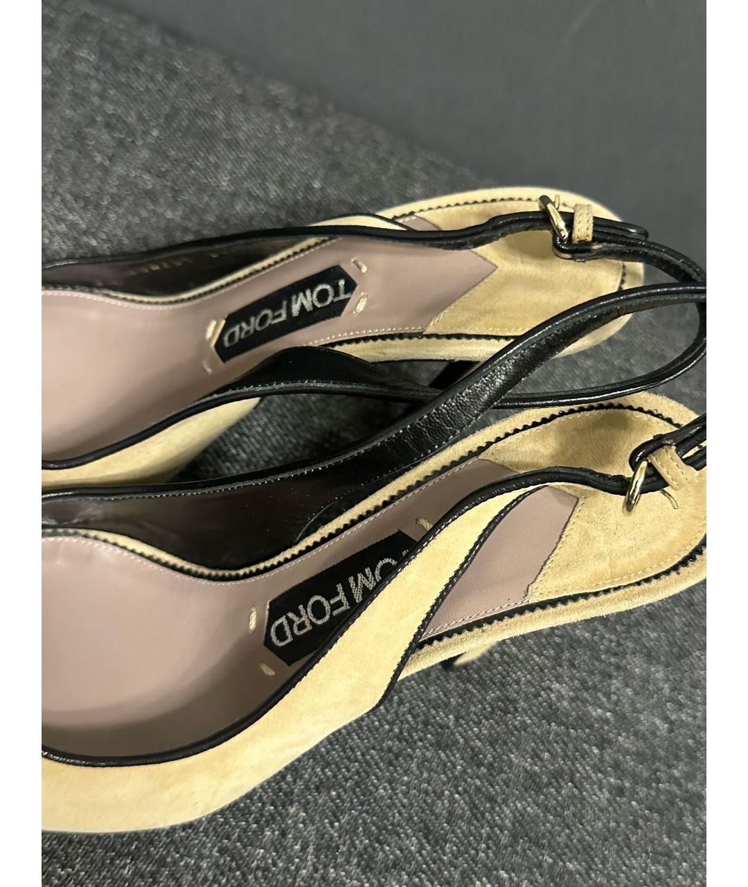 TOM FORD Мульти замшевые туфли, фото 3