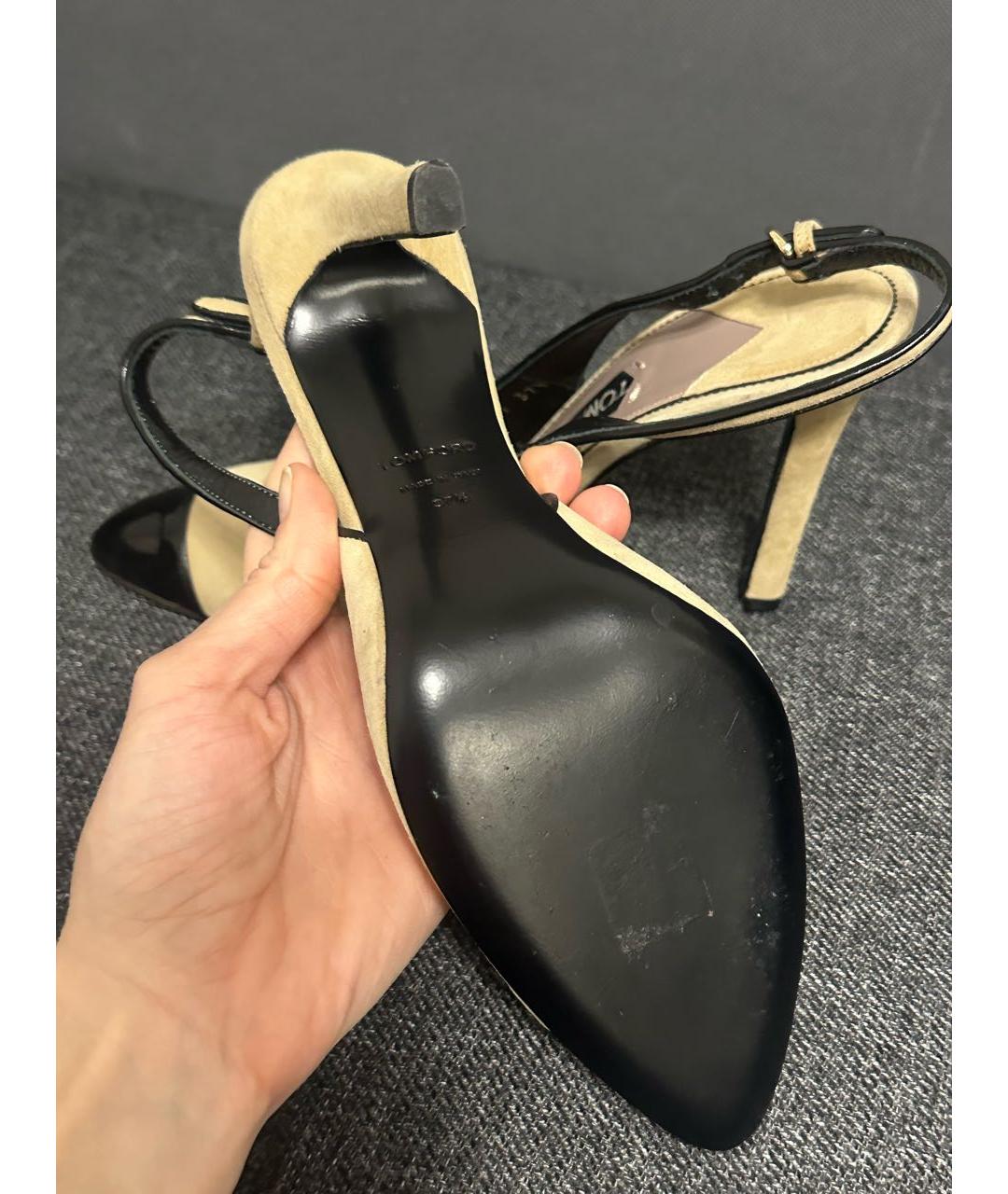 TOM FORD Мульти замшевые туфли, фото 5