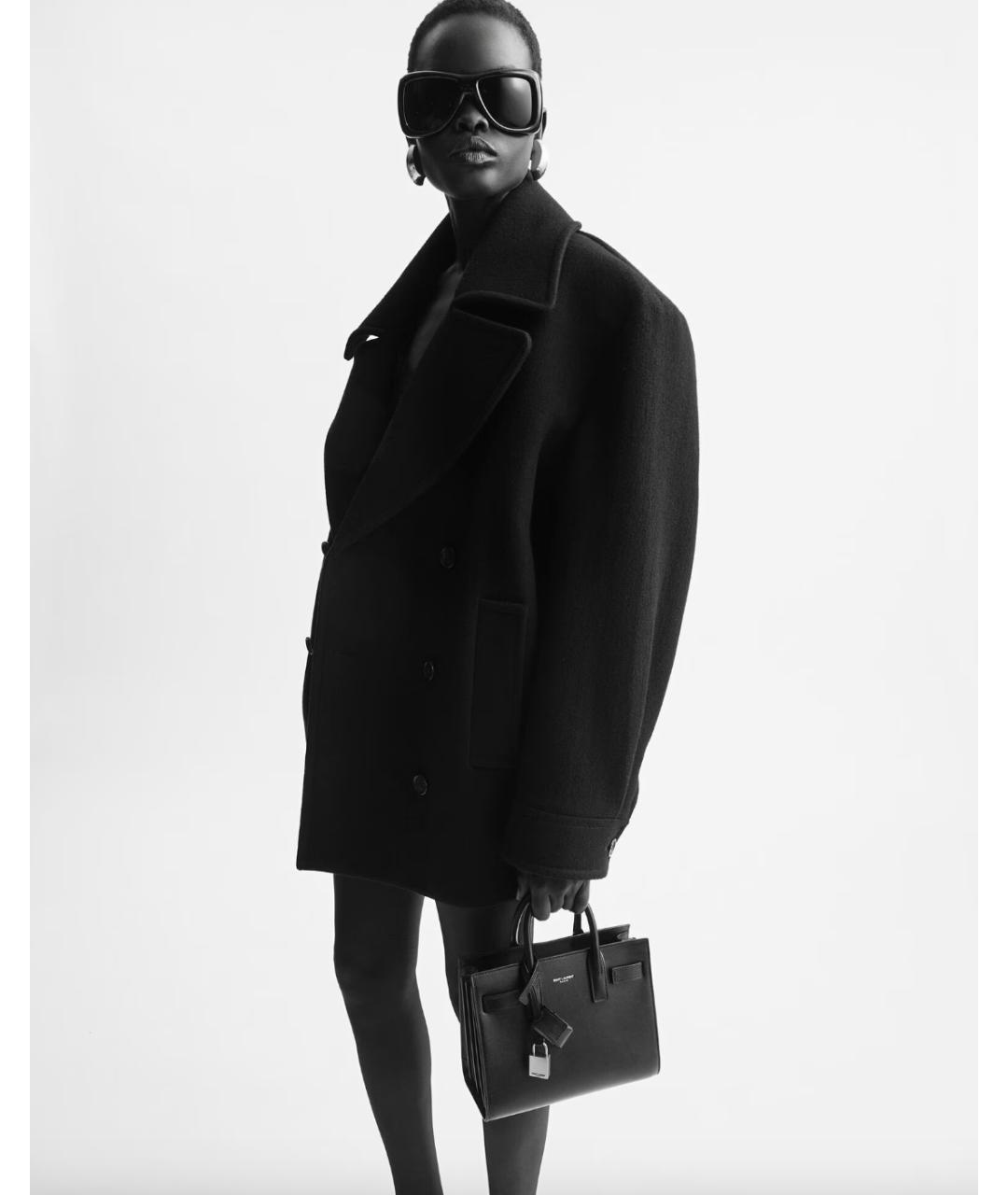 SAINT LAURENT Бежевая кожаная сумка тоут, фото 6