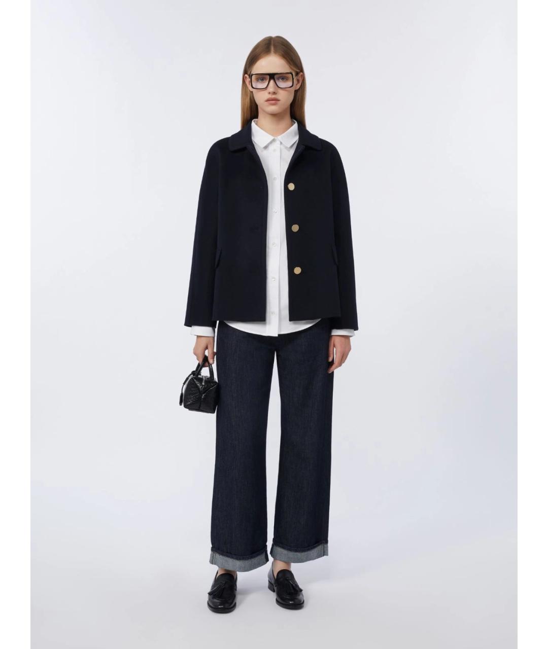 'S MAX MARA Белая хлопковая рубашка, фото 2