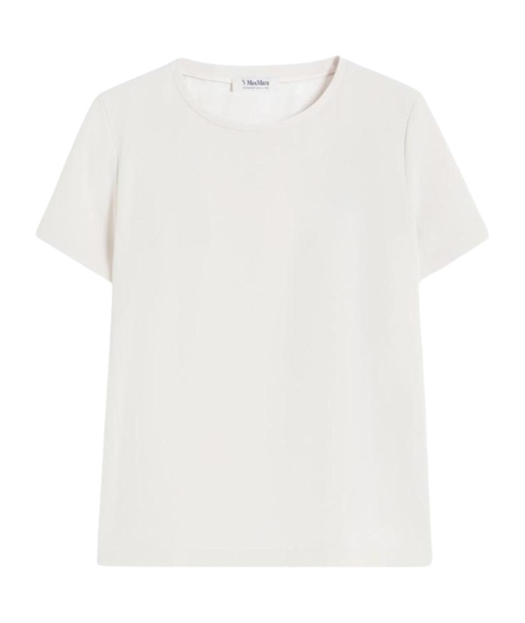 'S MAX MARA Бежевая вискозная футболка, фото 1