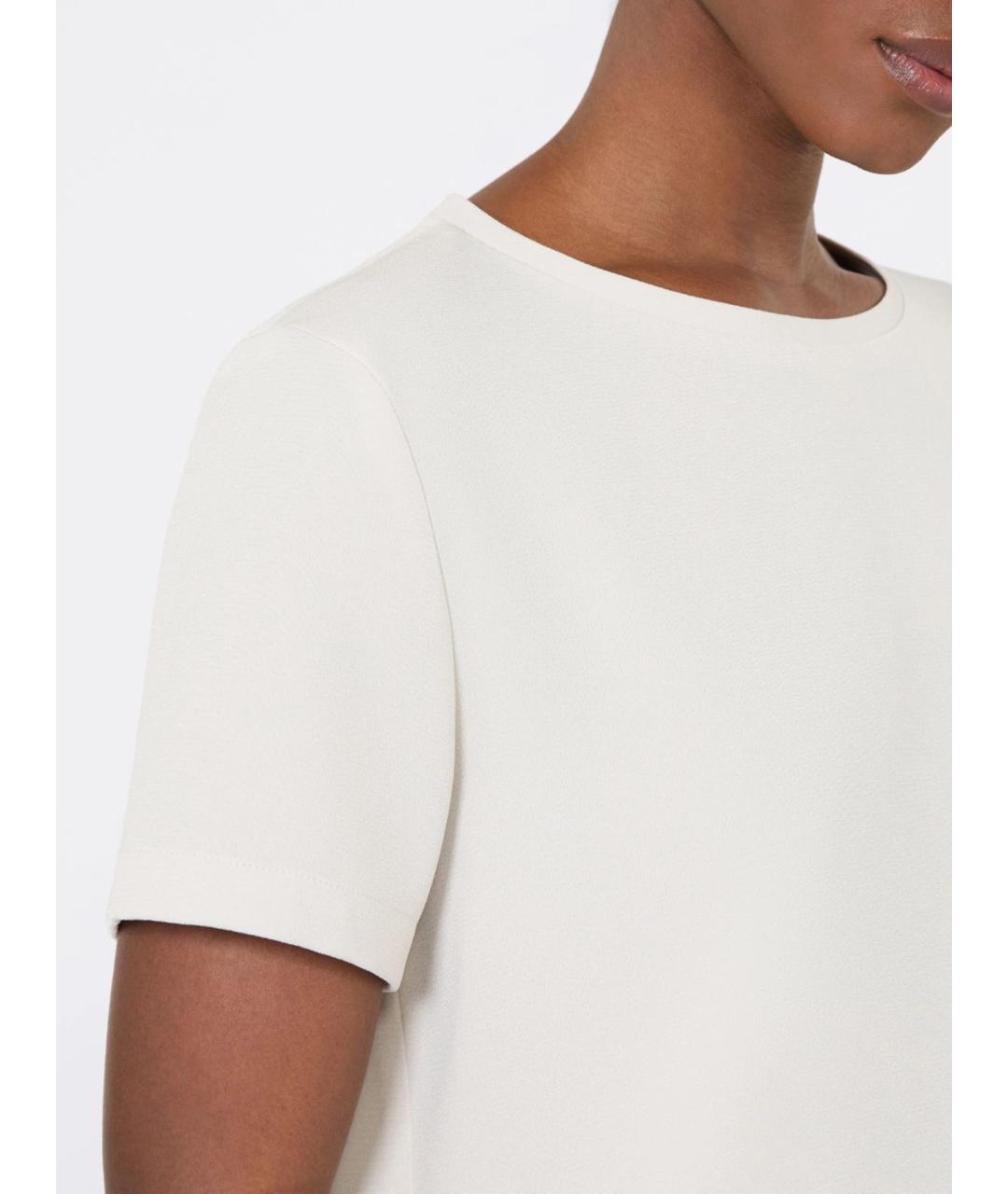 'S MAX MARA Бежевая вискозная футболка, фото 5