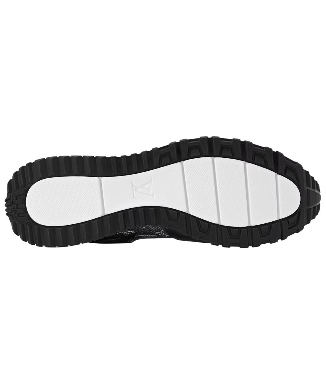 LOUIS VUITTON Черные кожаные низкие кроссовки / кеды, фото 6