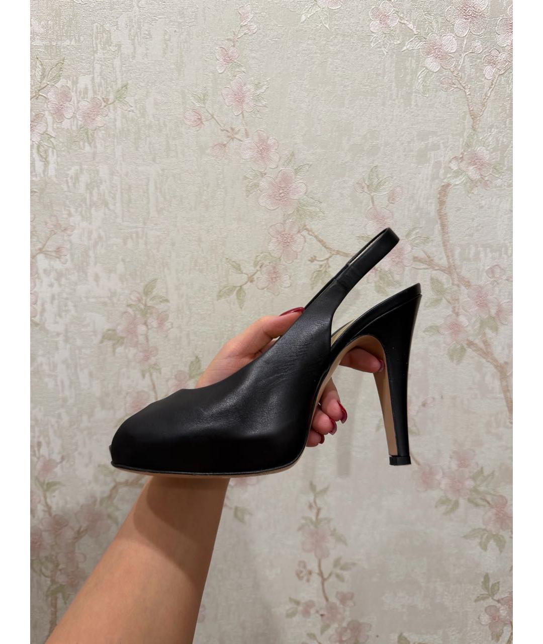 GIANVITO ROSSI Черные кожаные туфли, фото 6