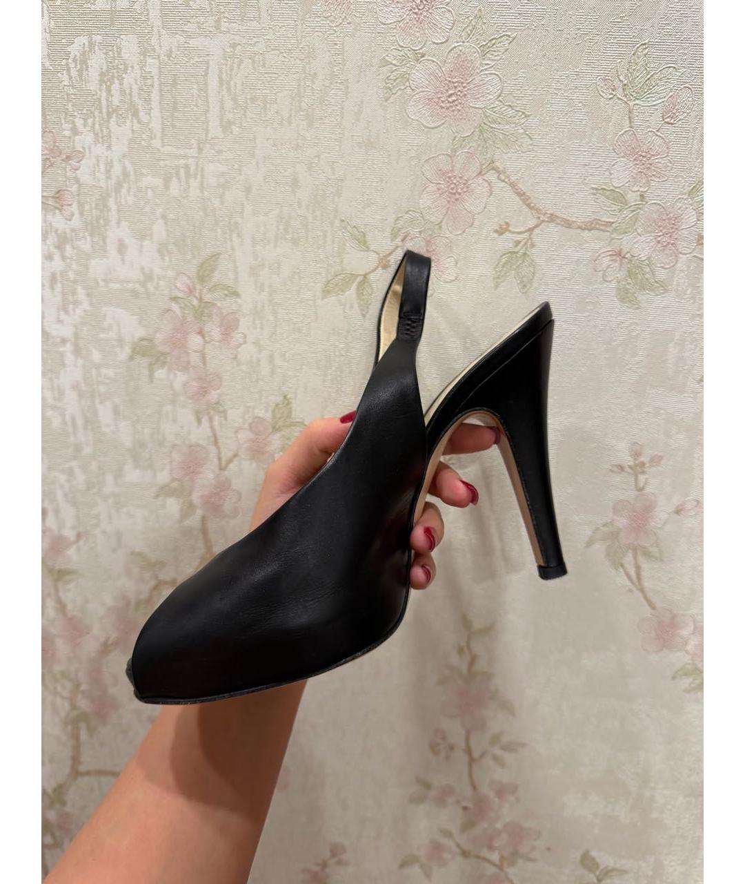 GIANVITO ROSSI Черные кожаные туфли, фото 4