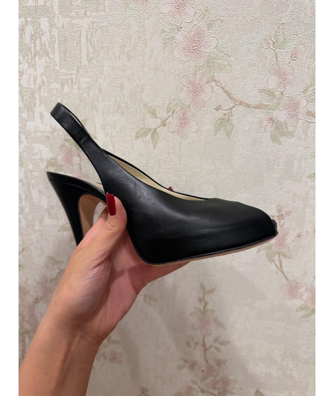 GIANVITO ROSSI Черные кожаные туфли, фото 3