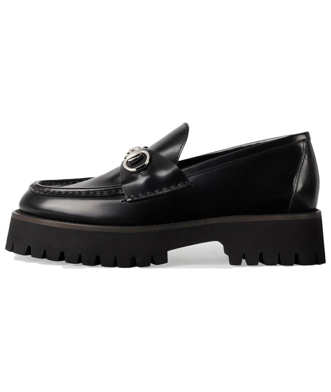 GUCCI Черные кожаные лоферы, фото 2