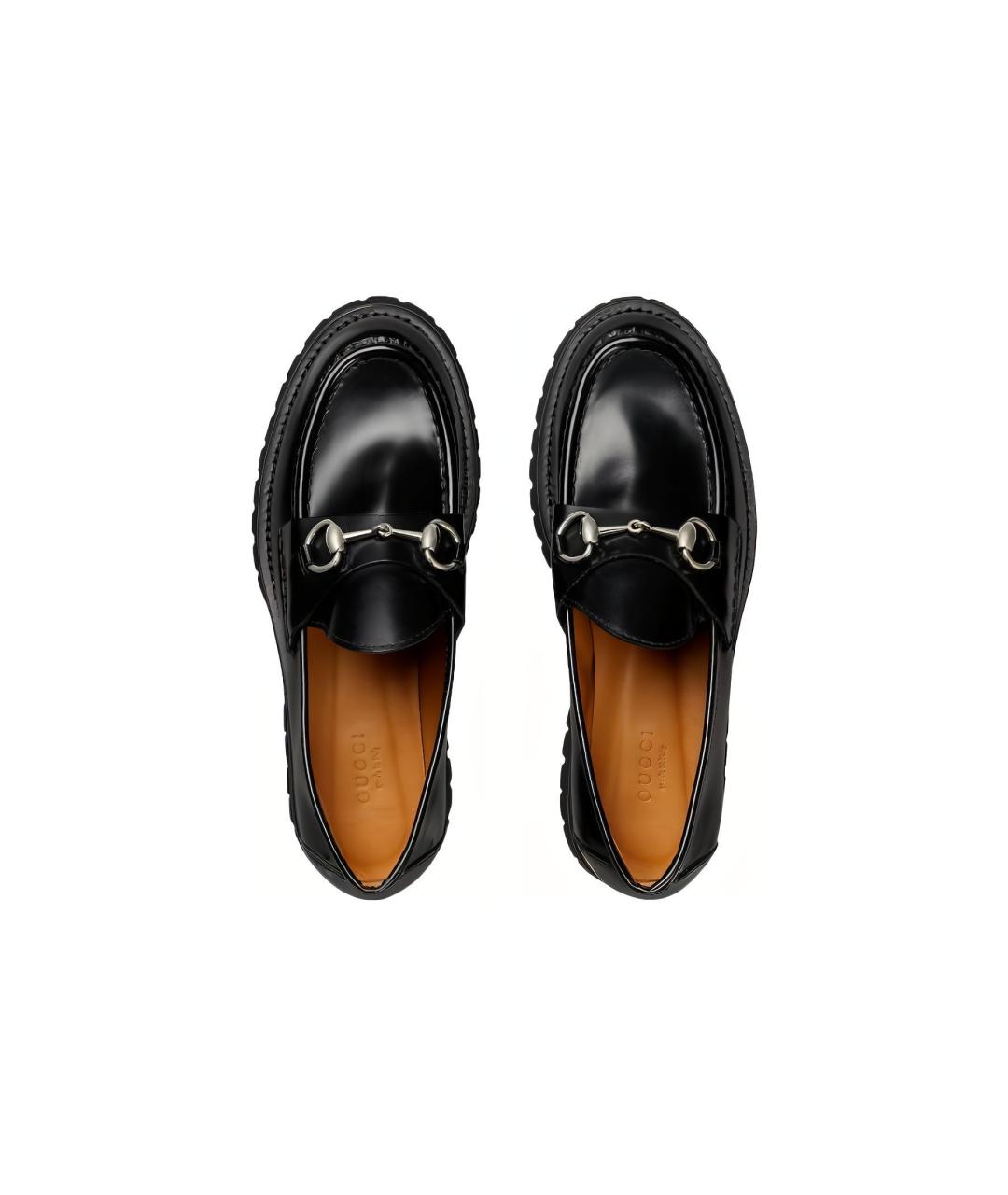 GUCCI Черные кожаные лоферы, фото 4