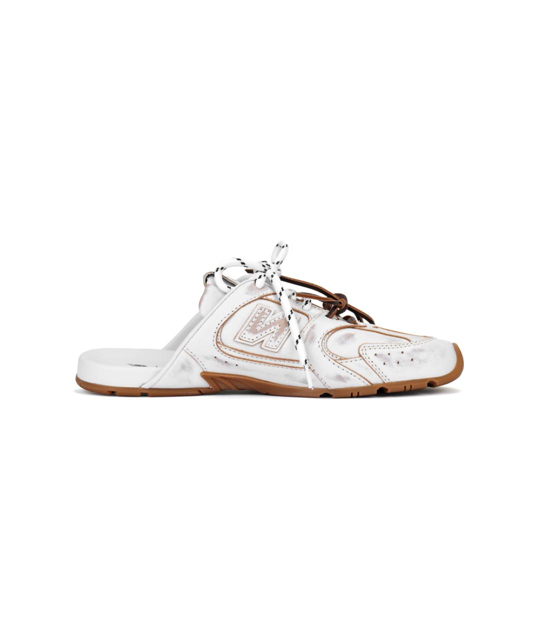 MIU MIU Белые кожаные мюли, фото 6