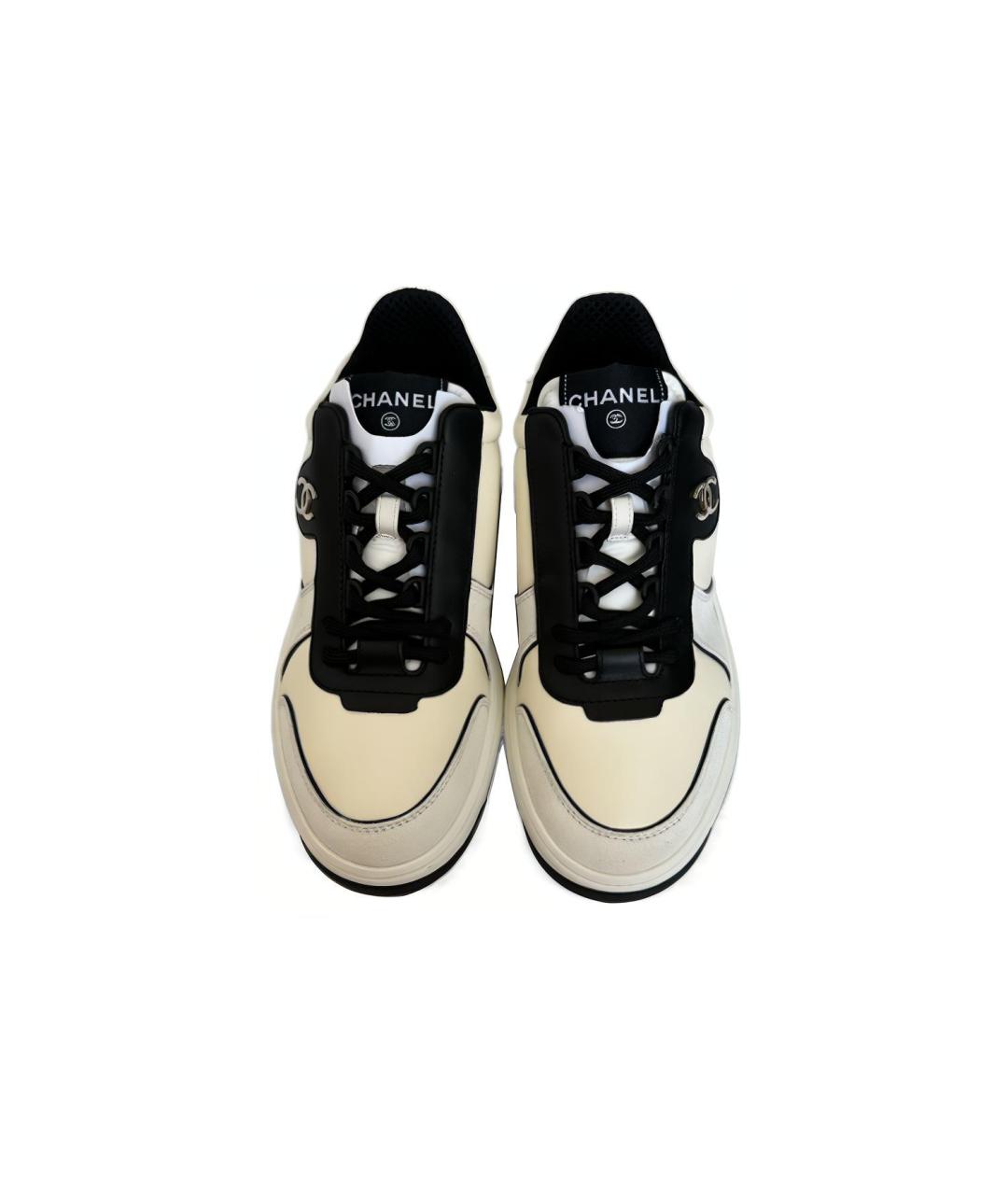 CHANEL Белые кроссовки, фото 3