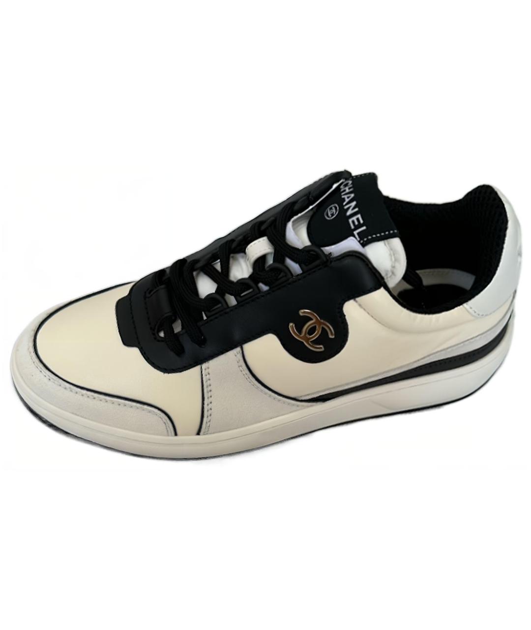 CHANEL Белые кроссовки, фото 2