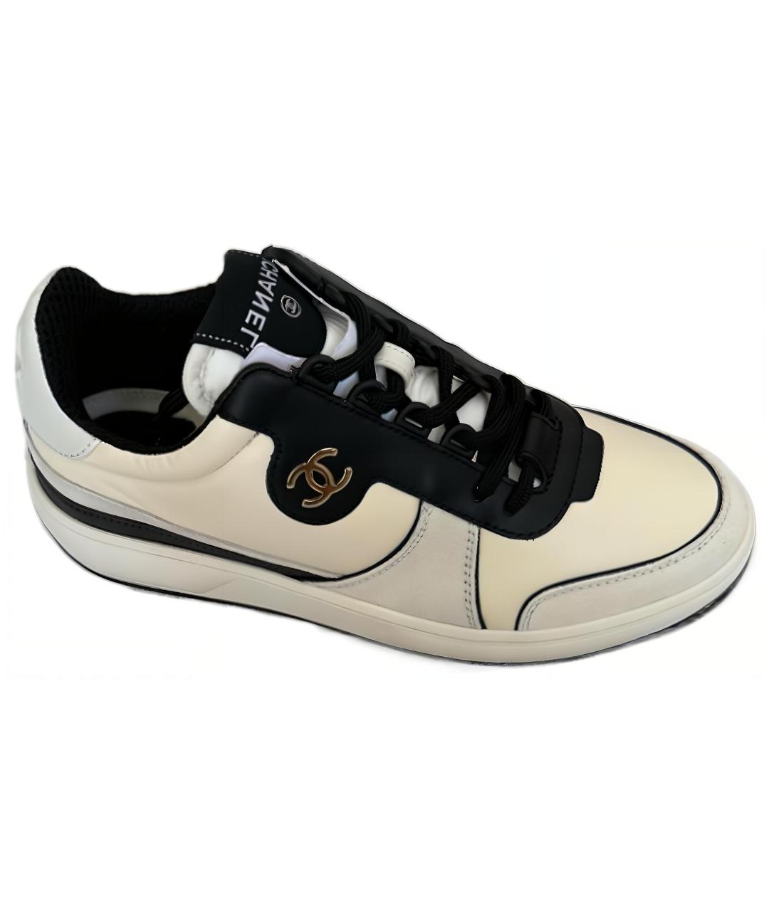 CHANEL Белые кроссовки, фото 1