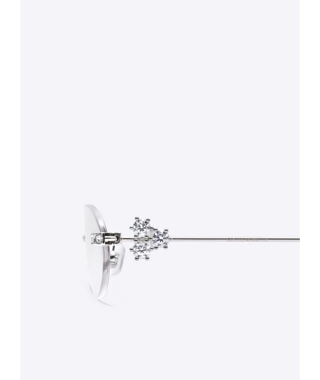 GENTLE MONSTER Серебряные металлические солнцезащитные очки, фото 2