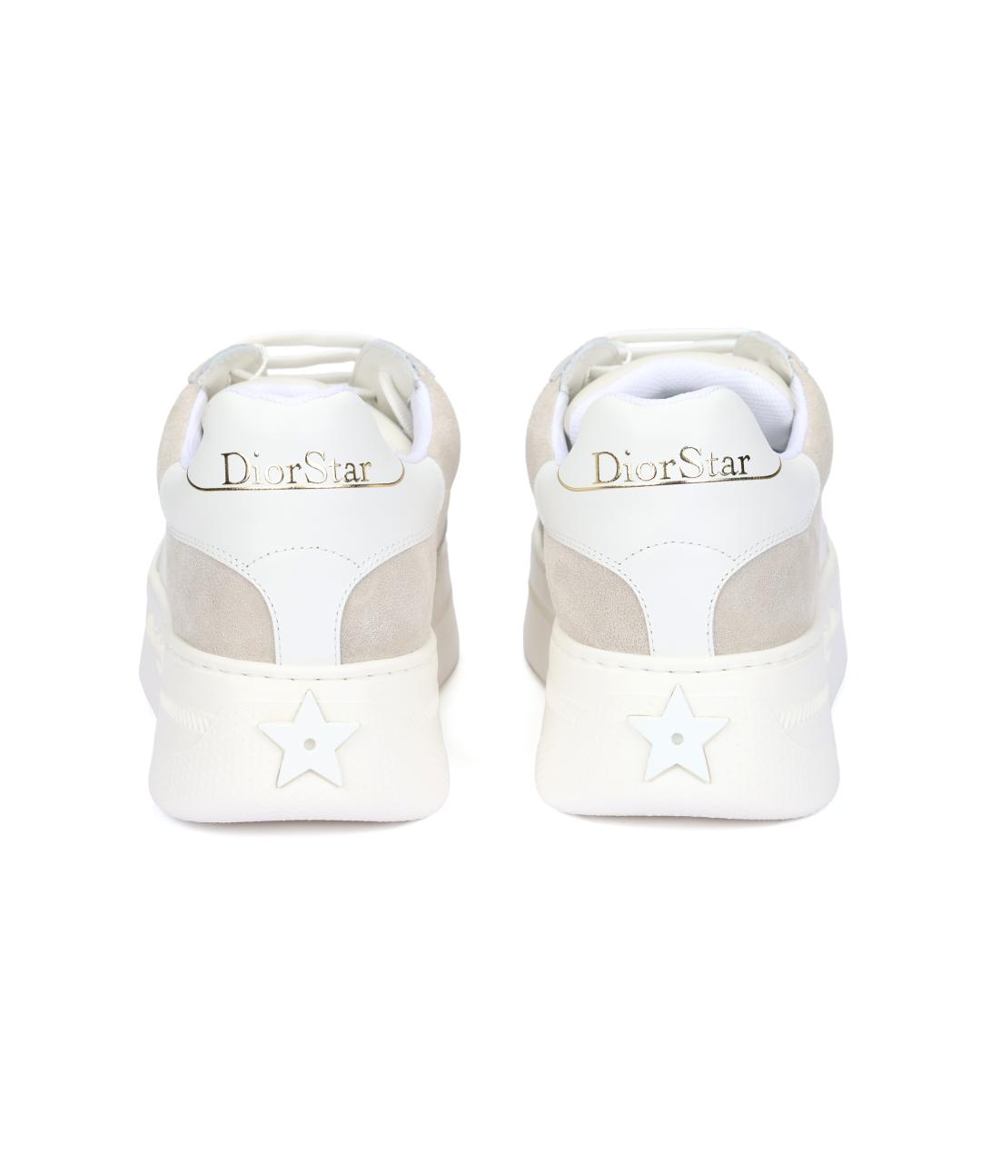 CHRISTIAN DIOR Серые кожаные кеды, фото 4