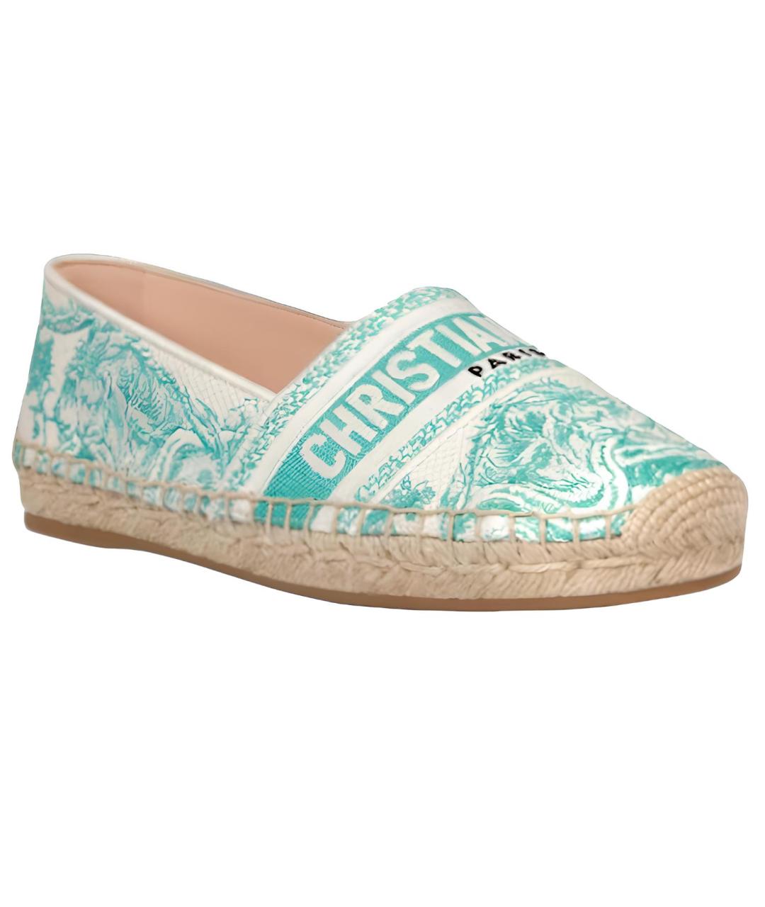 CHRISTIAN DIOR Мульти текстильные эспадрильи, фото 4