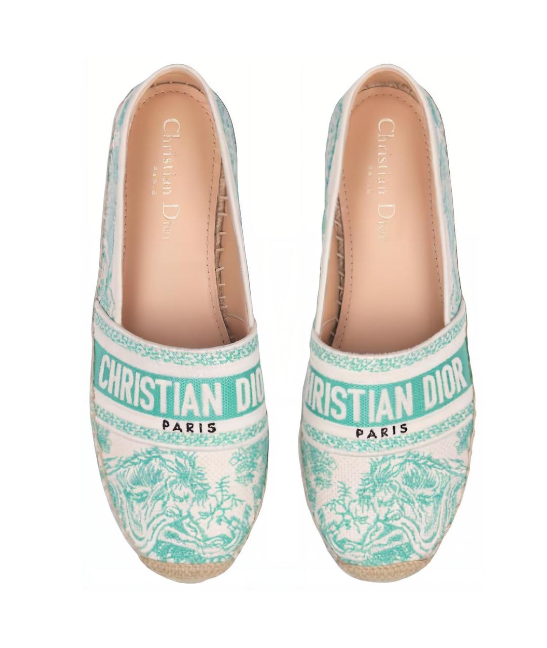 CHRISTIAN DIOR Мульти текстильные эспадрильи, фото 5