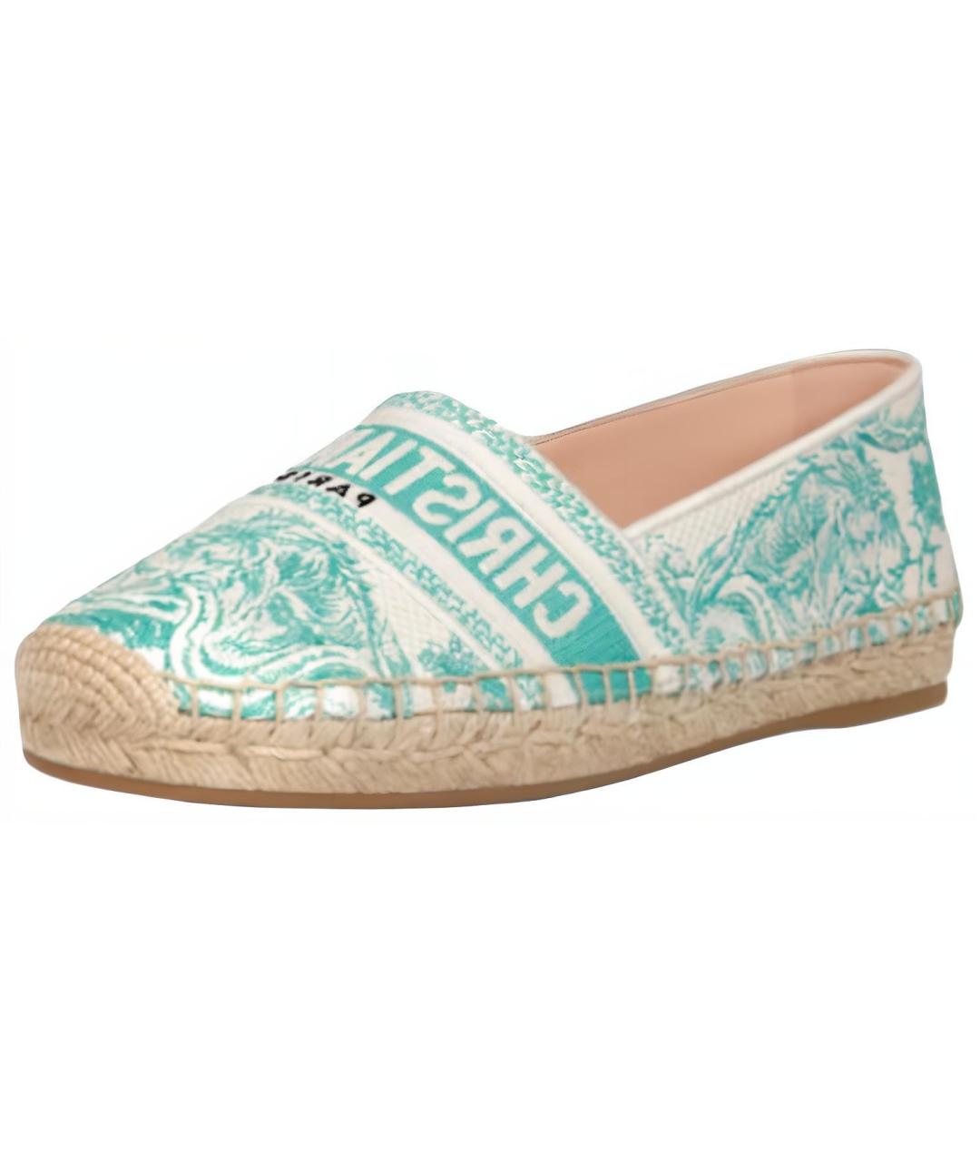 CHRISTIAN DIOR Мульти текстильные эспадрильи, фото 3