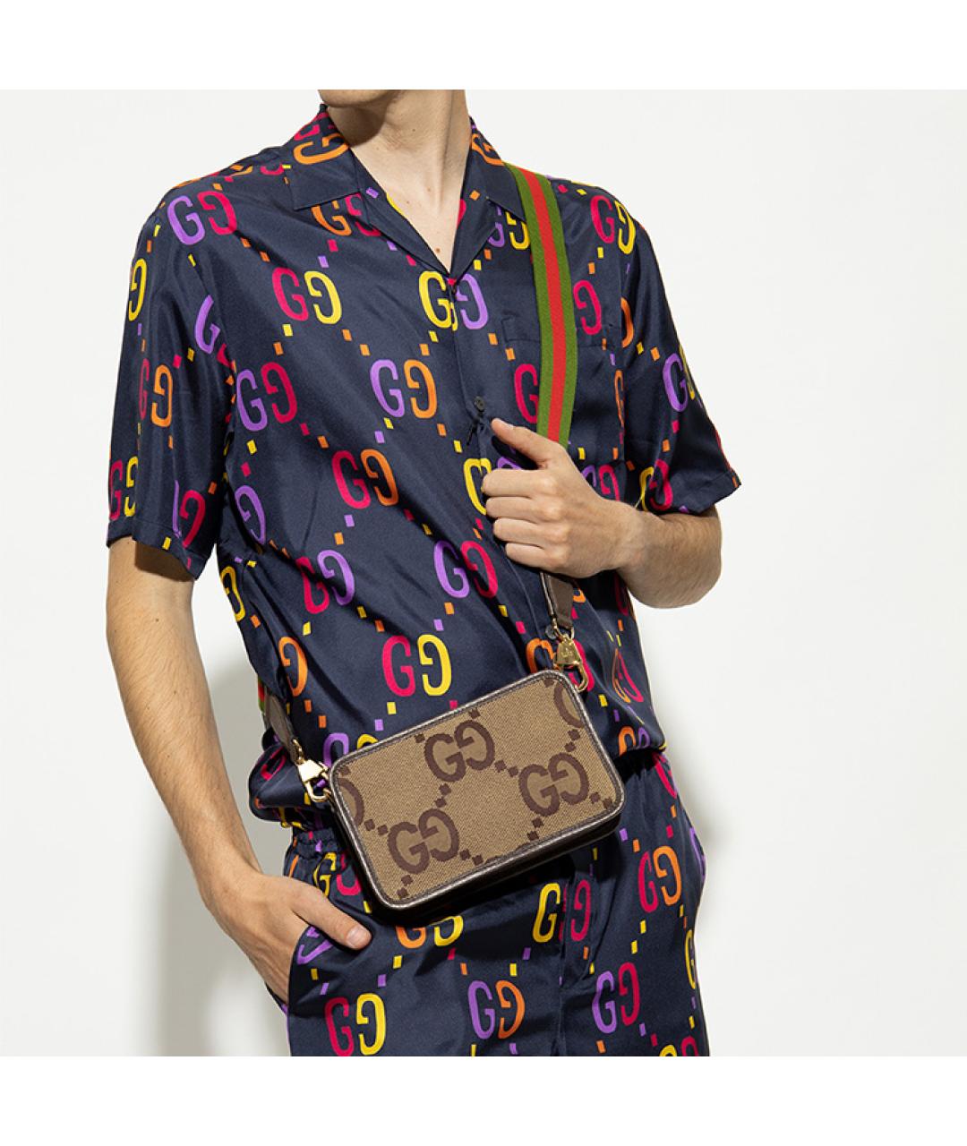 GUCCI Коричневая сумка на плечо, фото 6