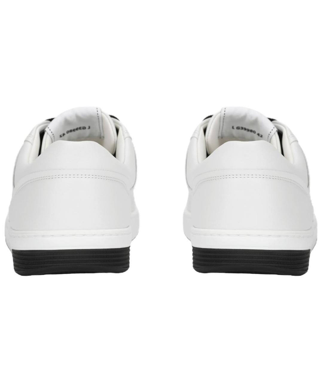 CHANEL Белые кожаные низкие кроссовки / кеды, фото 4