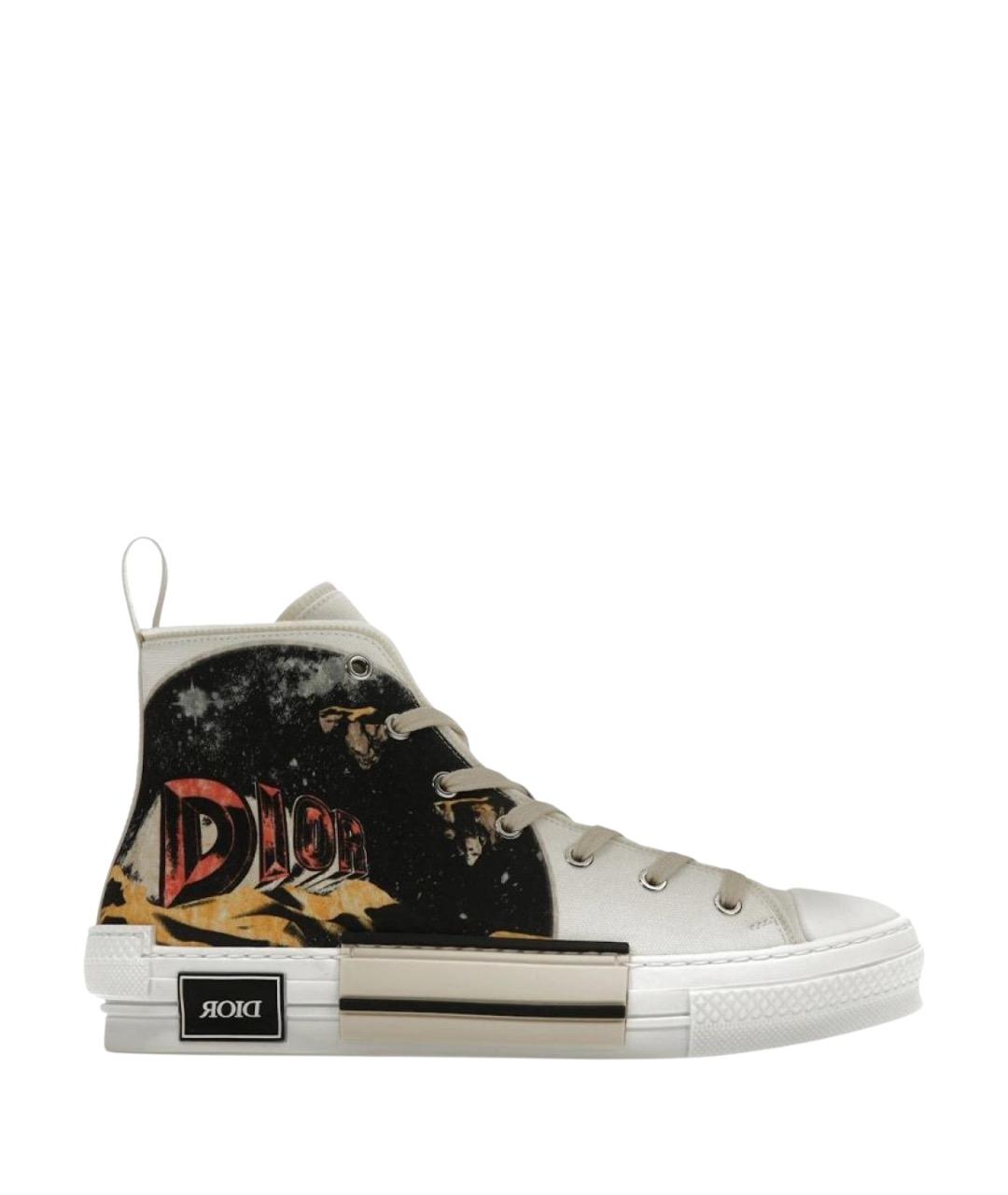 CHRISTIAN DIOR Мульти текстильные низкие кроссовки / кеды, фото 1