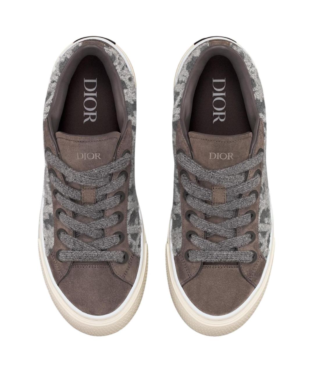 CHRISTIAN DIOR Мульти замшевые низкие кроссовки / кеды, фото 5