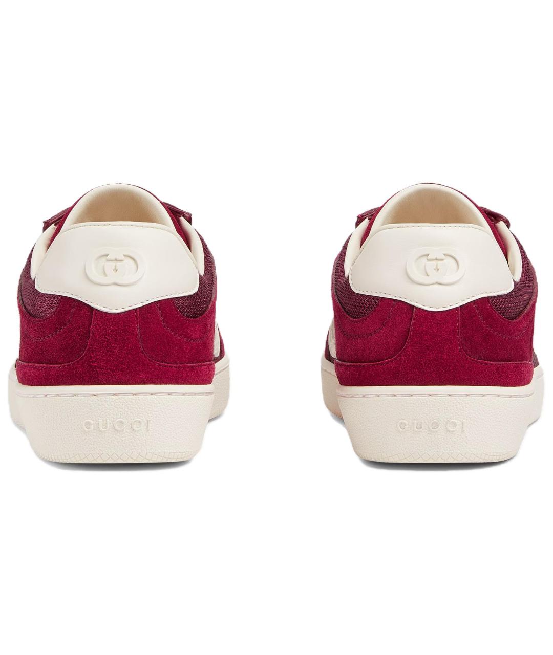GUCCI Бордовые замшевые кеды, фото 5