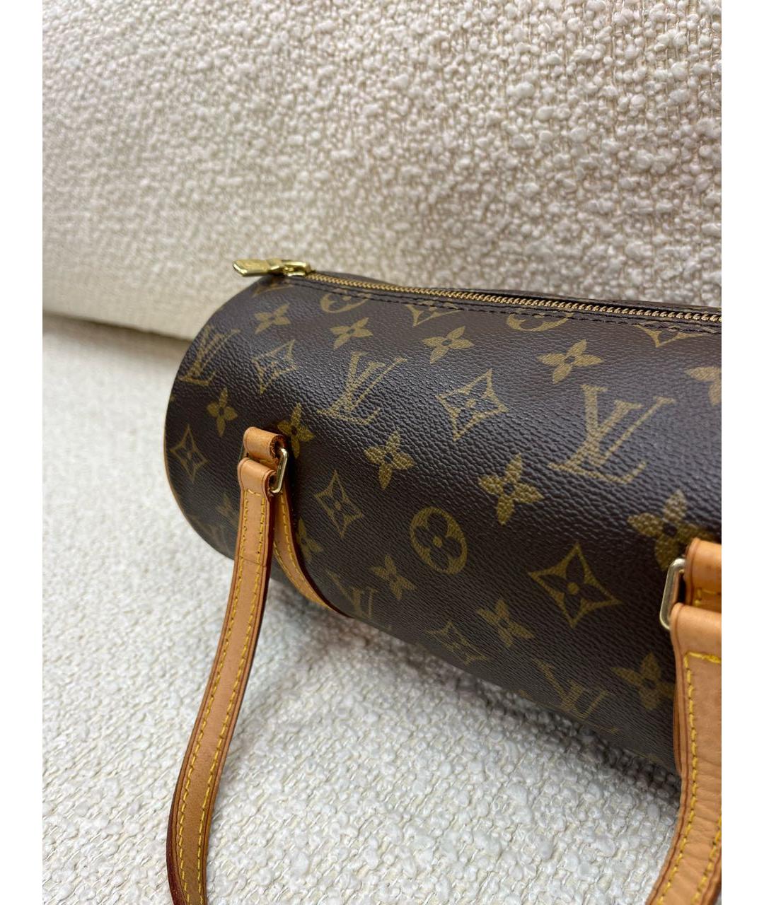 LOUIS VUITTON Коричневая сумка с короткими ручками, фото 8