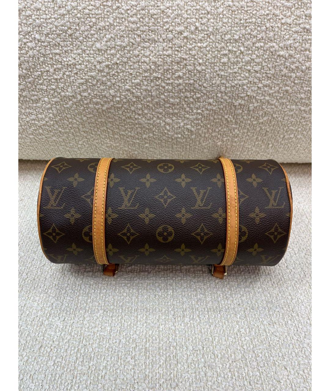 LOUIS VUITTON Коричневая сумка с короткими ручками, фото 6