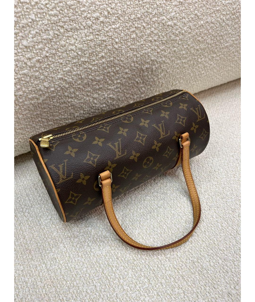 LOUIS VUITTON Коричневая сумка с короткими ручками, фото 3