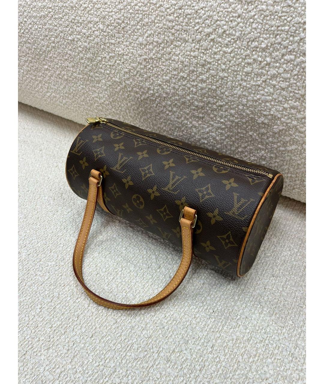 LOUIS VUITTON Коричневая сумка с короткими ручками, фото 5