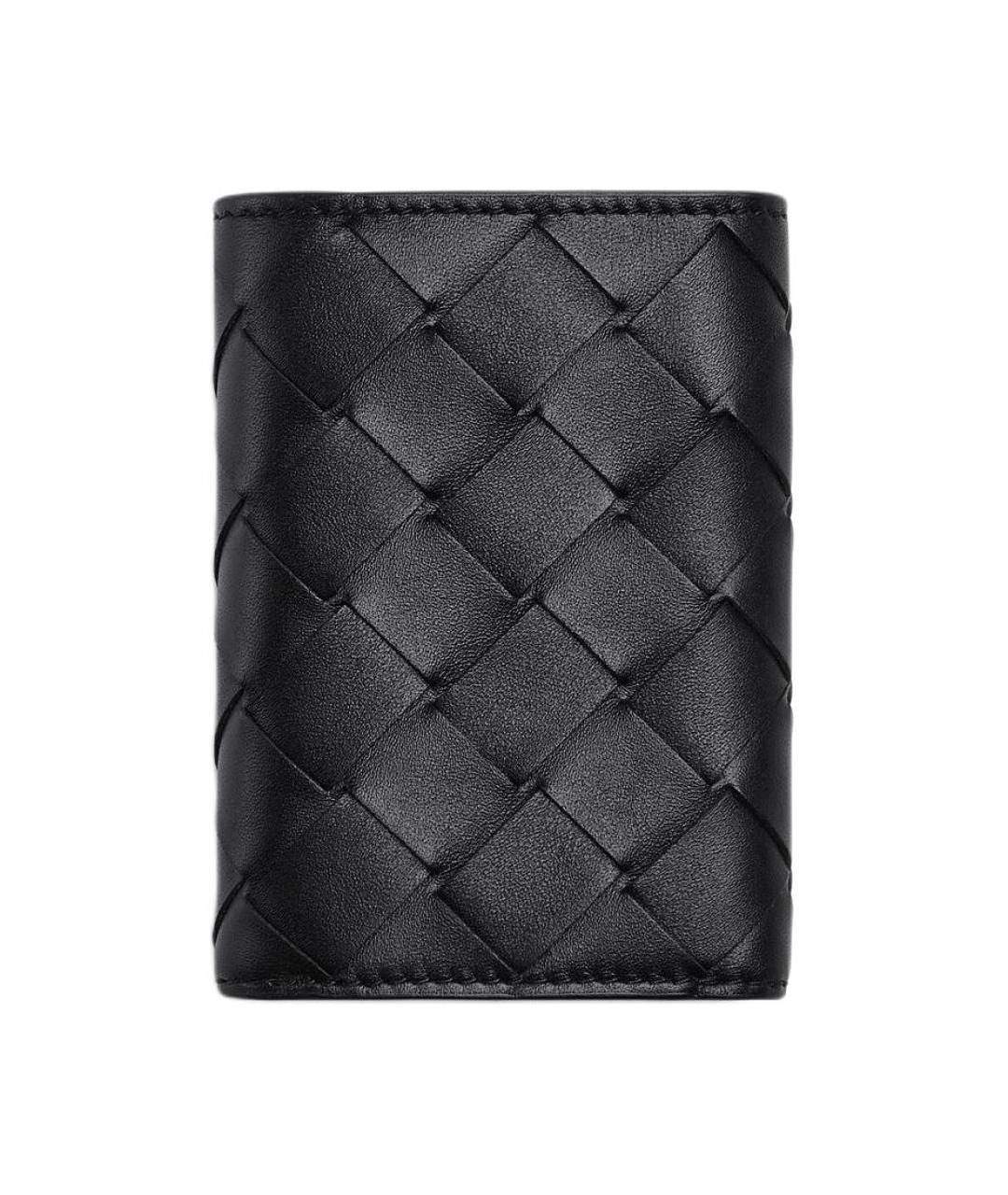 BOTTEGA VENETA Черный кожаный кошелек, фото 3