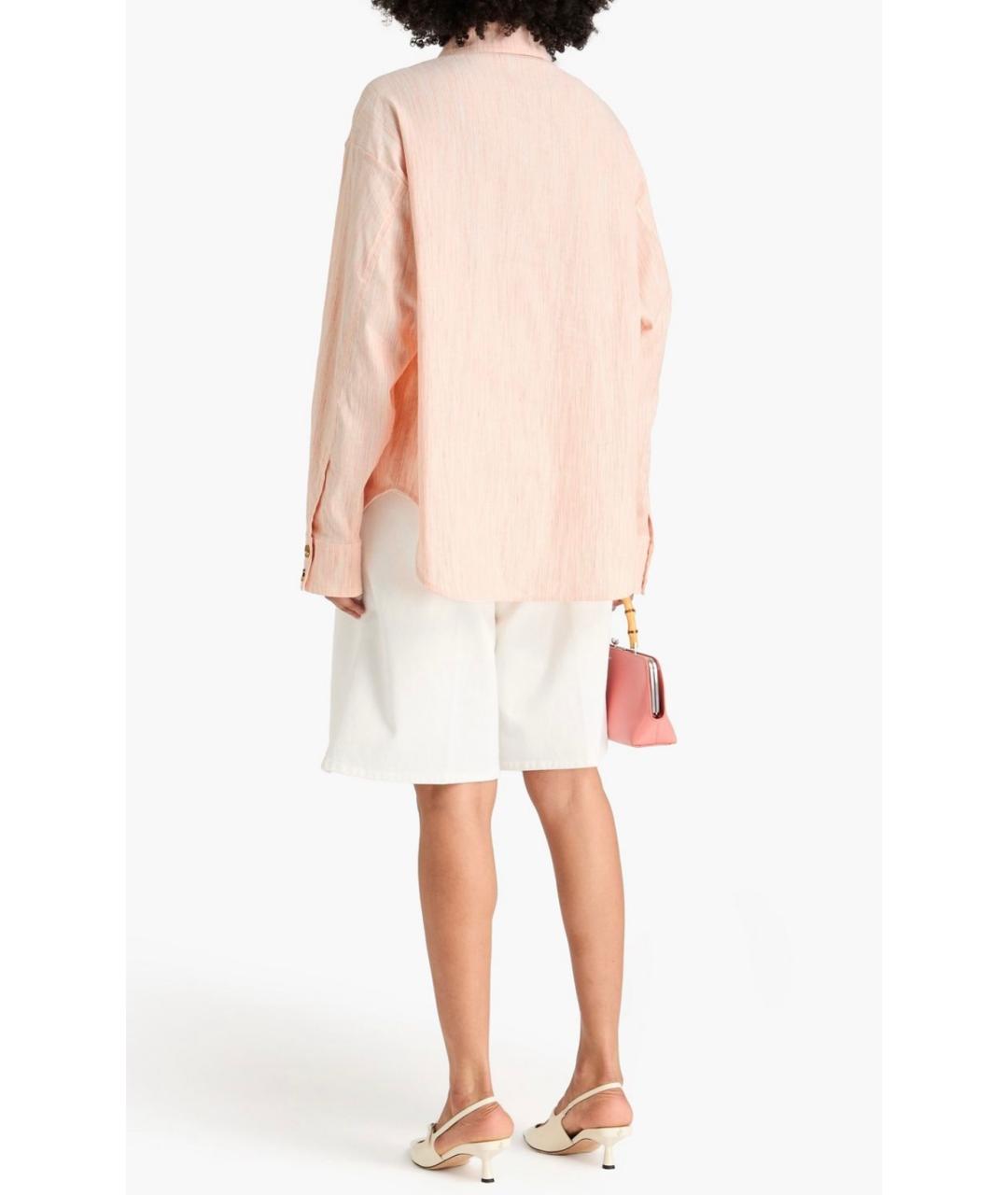 ZIMMERMANN Розовая льняная рубашка, фото 3