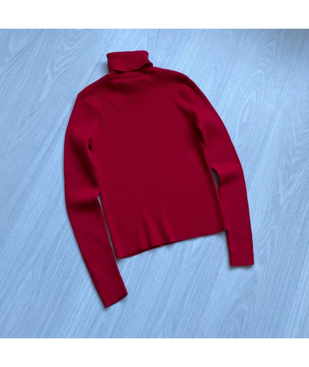 POLO RALPH LAUREN Красная хлопковая водолазка, фото 6