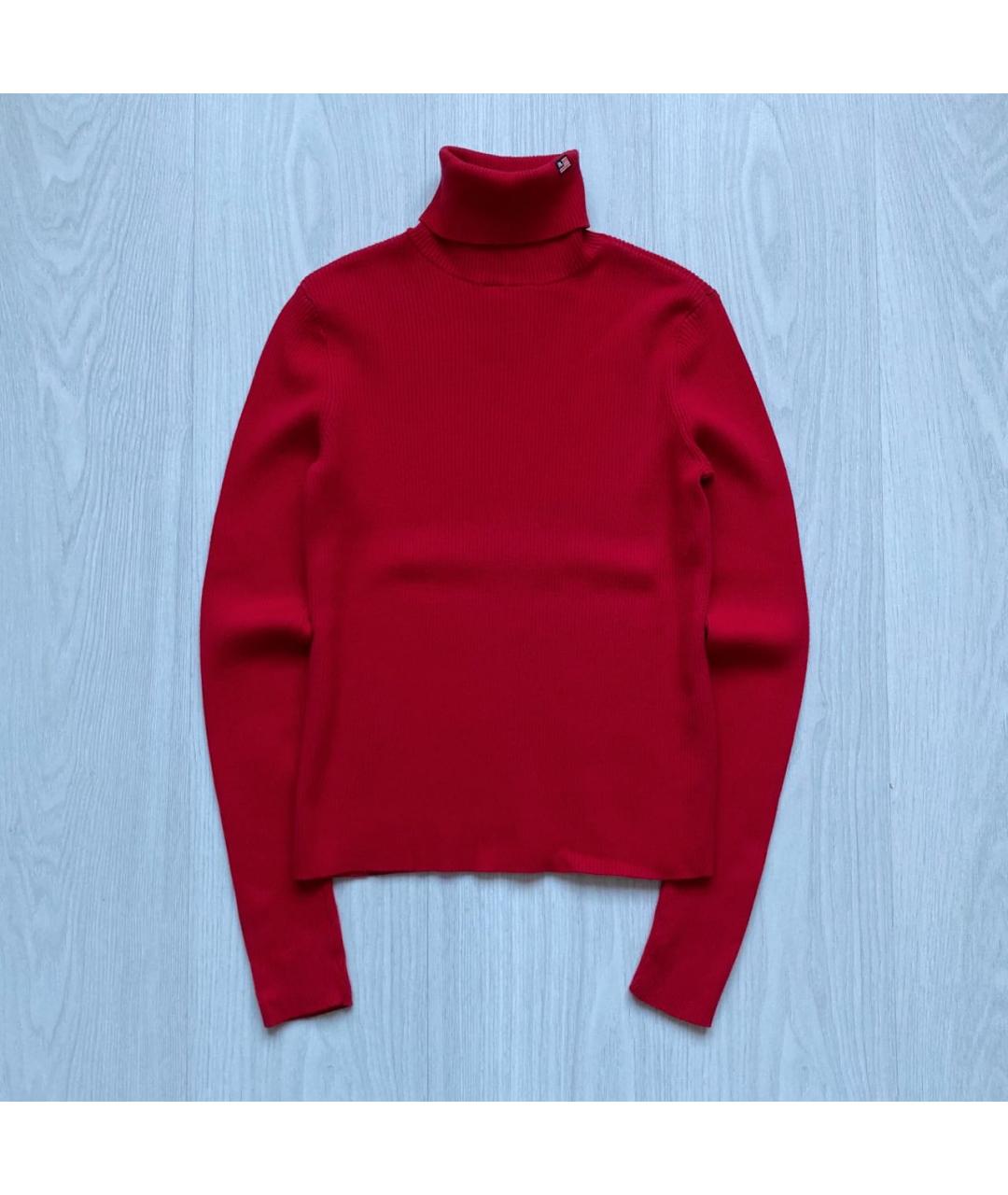 POLO RALPH LAUREN Красная хлопковая водолазка, фото 7