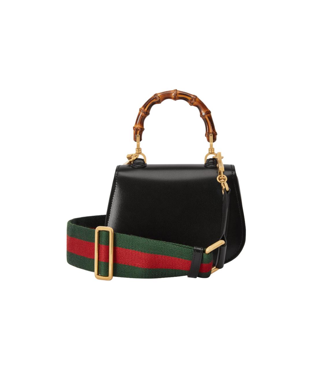 GUCCI Черная кожаная сумка через плечо, фото 5