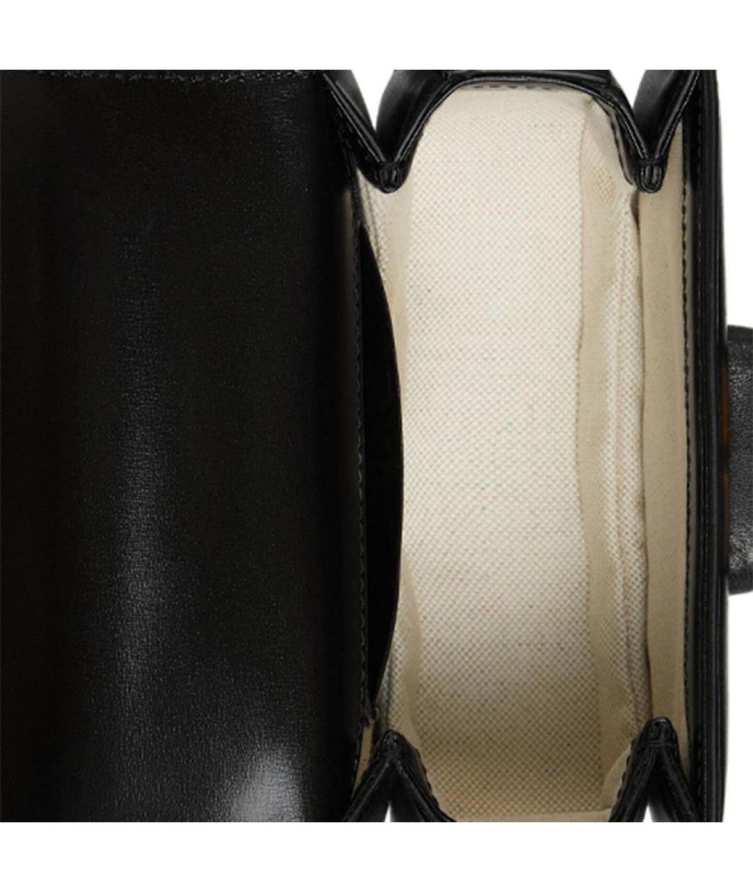 GUCCI Черная кожаная сумка через плечо, фото 9