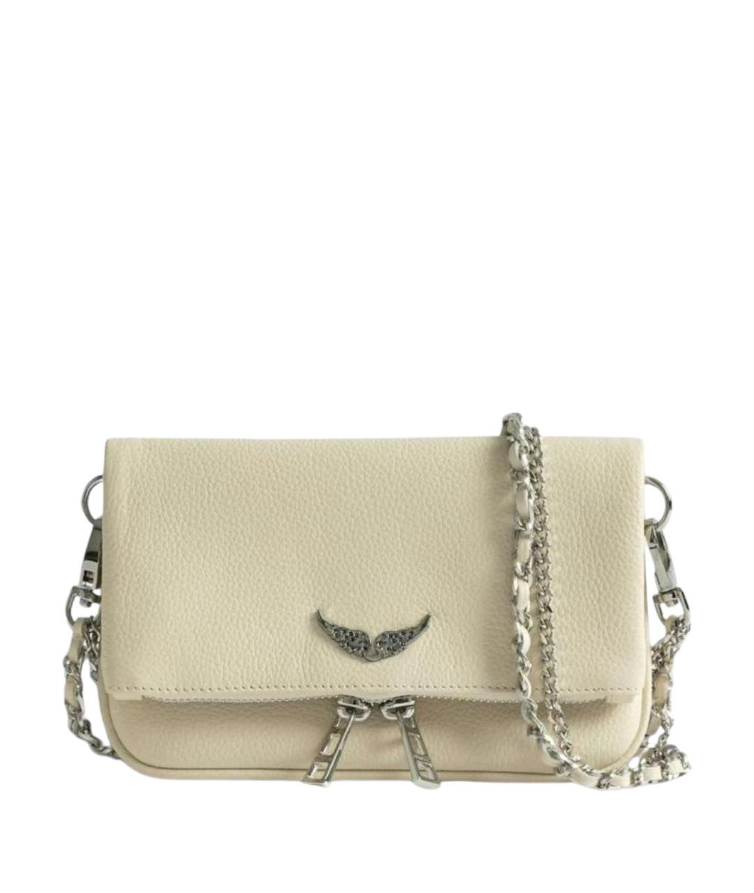 ZADIG & VOLTAIRE Бежевая кожаная сумка через плечо, фото 1