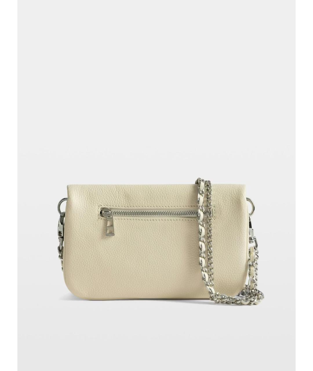 ZADIG & VOLTAIRE Бежевая кожаная сумка через плечо, фото 3