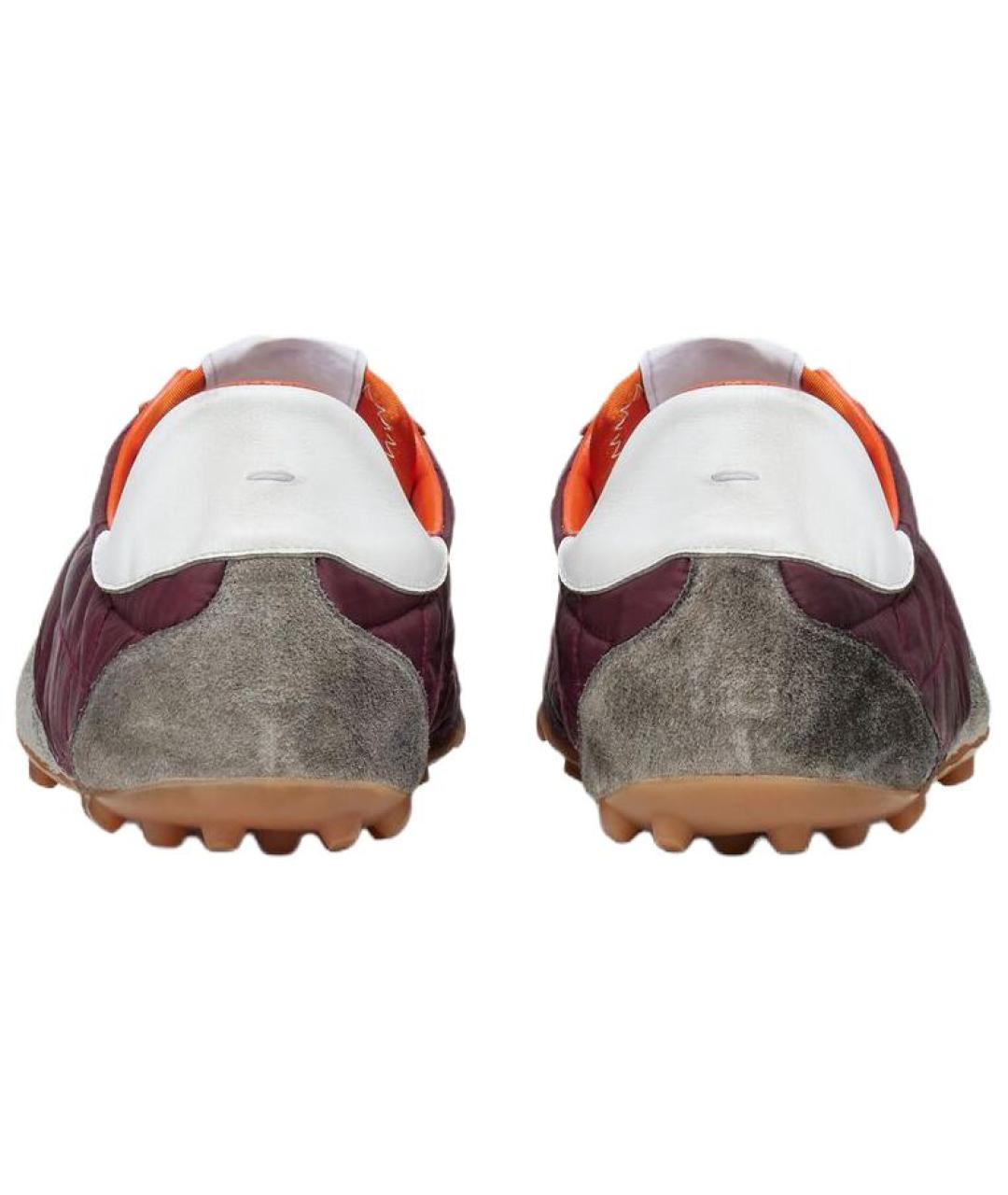 MAISON MARGIELA Бордовые кеды, фото 5