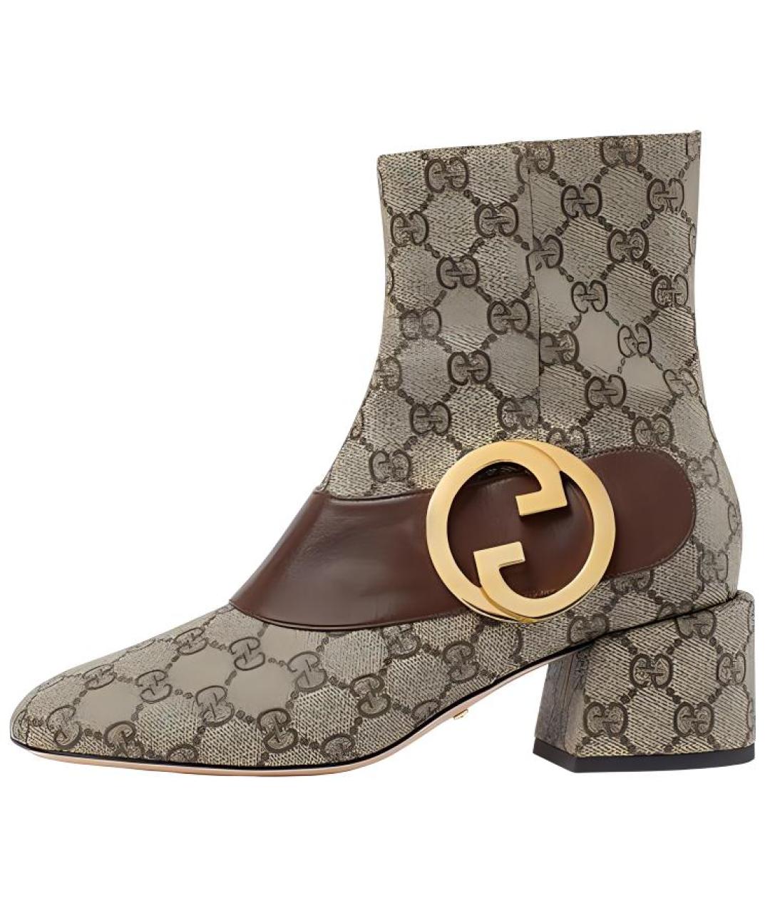 GUCCI Коричневые сапоги, фото 2