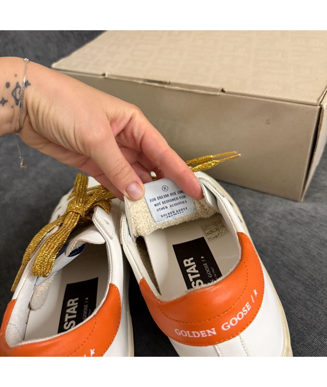 GOLDEN GOOSE DELUXE BRAND Мульти кожаные кеды, фото 2