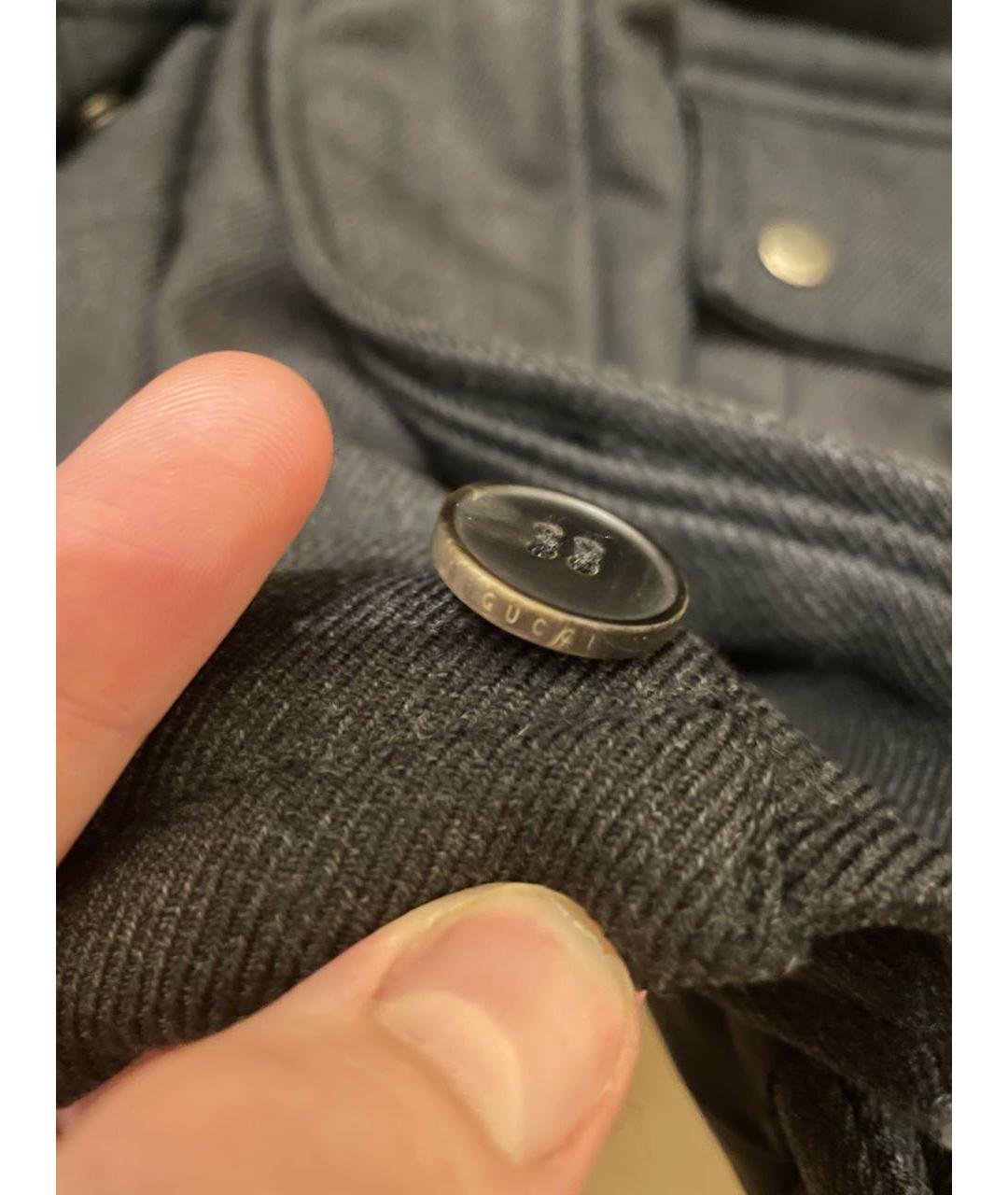 GUCCI Серый полиэстеровый пуховик, фото 5