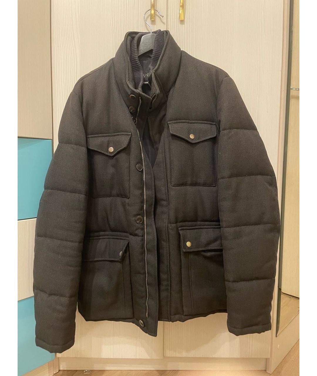 GUCCI Серый полиэстеровый пуховик, фото 8