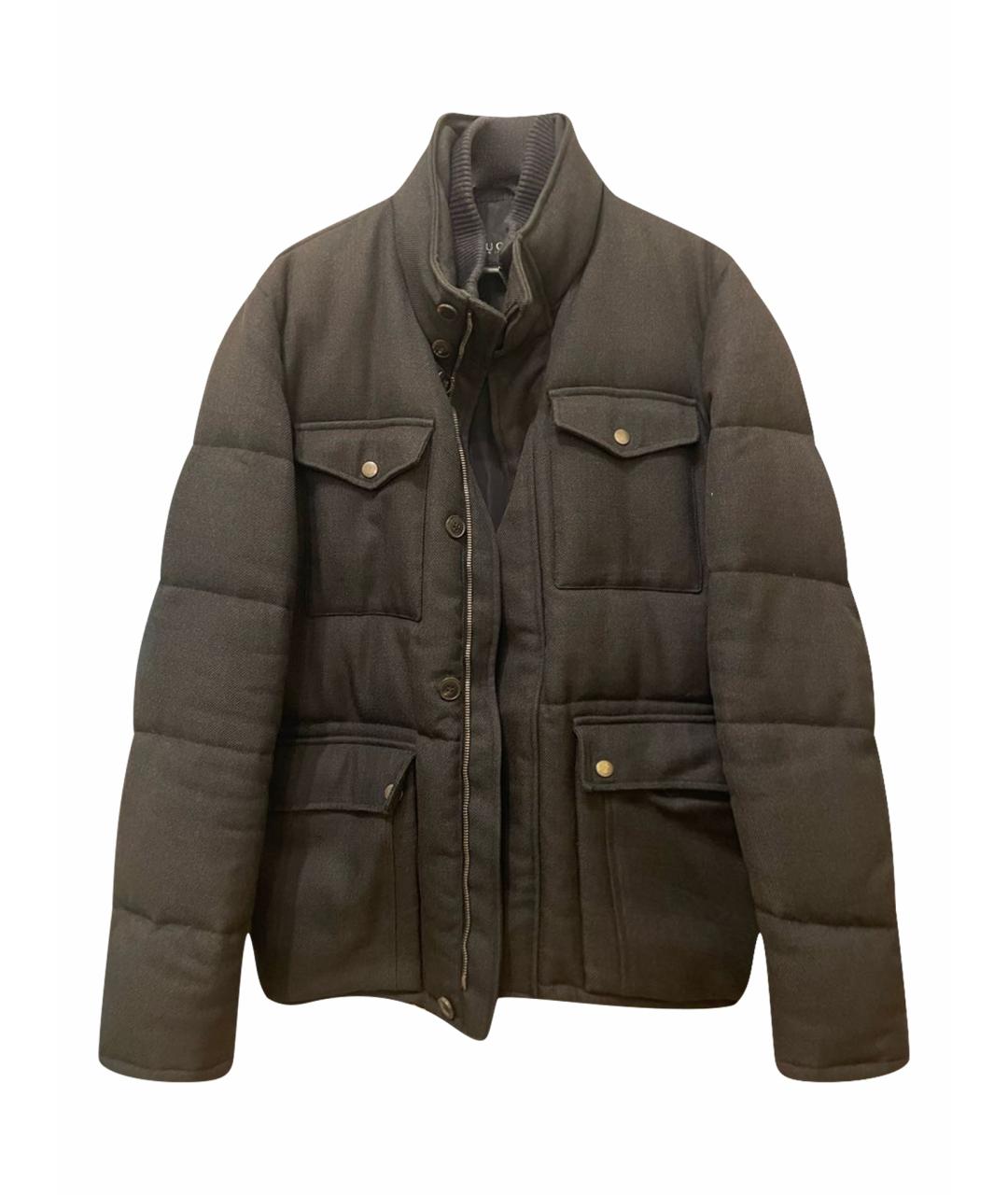 GUCCI Серый полиэстеровый пуховик, фото 1