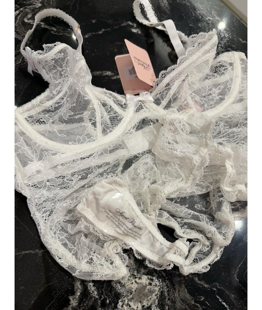 AGENT PROVOCATEUR Белое боди, фото 3