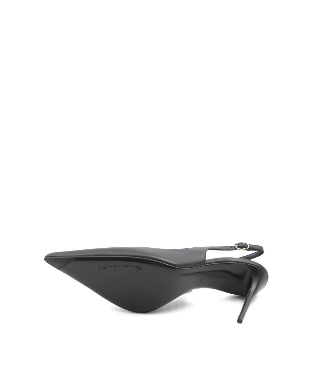 DOLCE&GABBANA Черные кожаные туфли, фото 4